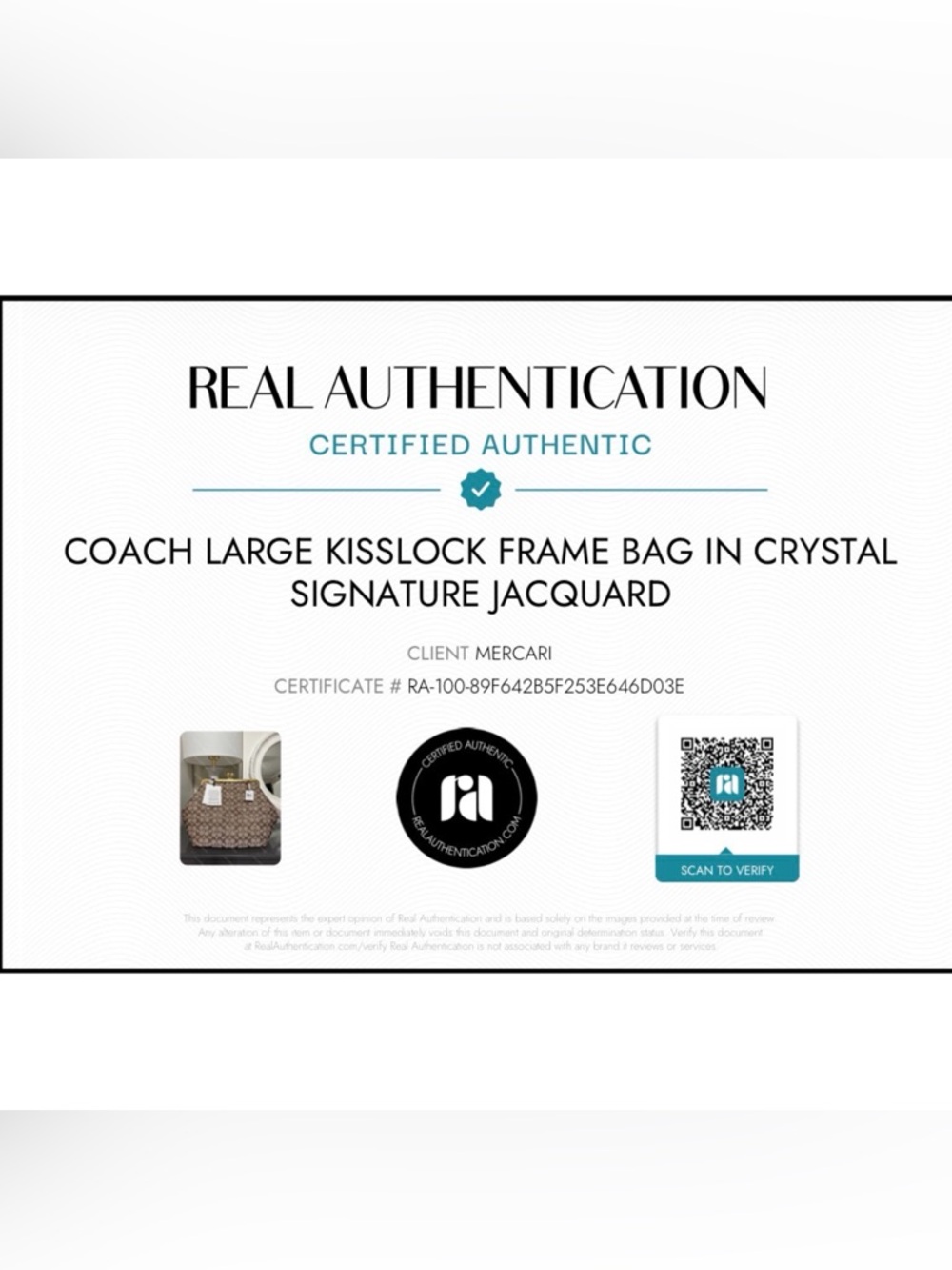 COACH Large Kisslock Frame Bag In Crystal Signature Jacquard - Picture 13 of 14